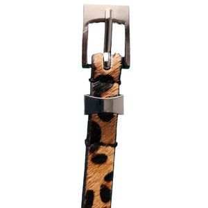 Skinny animal print belt